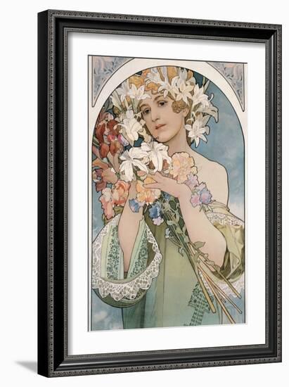 Flower, 1897-Alphonse Mucha-Framed Giclee Print