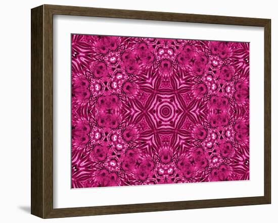 Flower Abstract Pattern-Dink101-Framed Art Print