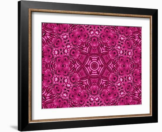 Flower Abstract Pattern-Dink101-Framed Art Print