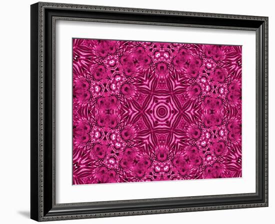 Flower Abstract Pattern-Dink101-Framed Art Print
