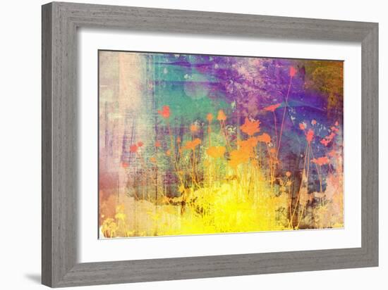 Flower Abstract Textures and Backgrounds-ilolab-Framed Art Print