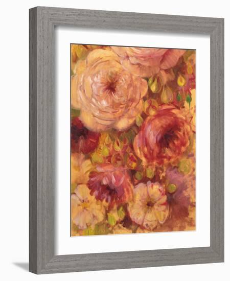 Flower Abundance 2-Vera Hills-Framed Art Print