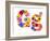Flower Alphabet Isolated On White - Letter G-tr3gi-Framed Premium Giclee Print