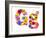 Flower Alphabet Isolated On White - Letter G-tr3gi-Framed Premium Giclee Print