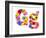 Flower Alphabet Isolated On White - Letter G-tr3gi-Framed Premium Giclee Print