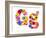 Flower Alphabet Isolated On White - Letter G-tr3gi-Framed Art Print