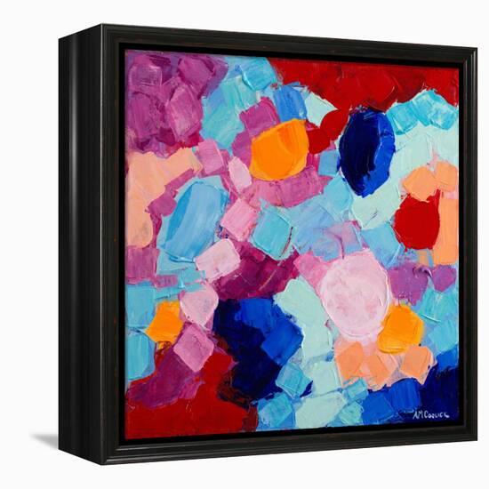 Flower Amoebic Party I-Ann Marie Coolick-Framed Stretched Canvas