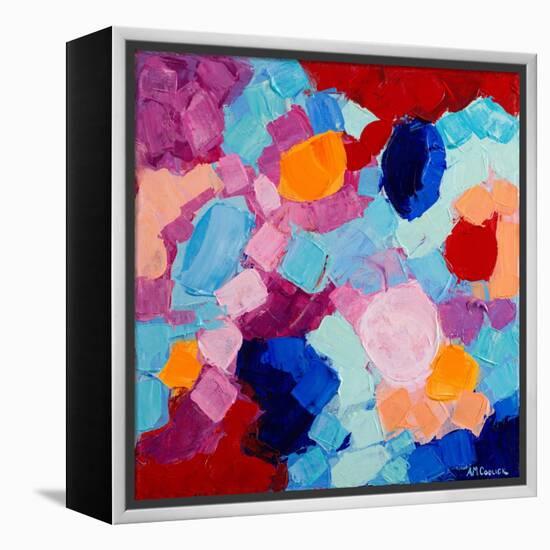 Flower Amoebic Party I-Ann Marie Coolick-Framed Stretched Canvas