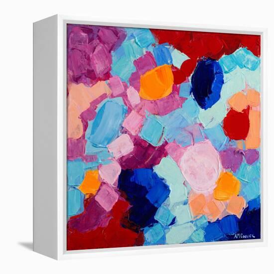 Flower Amoebic Party I-Ann Marie Coolick-Framed Stretched Canvas