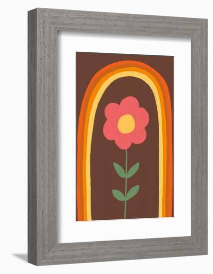 Flower and Rainbow-Gigi Rosado-Framed Photographic Print