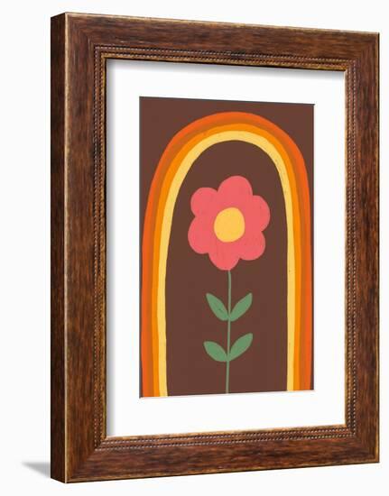 Flower and Rainbow-Gigi Rosado-Framed Photographic Print