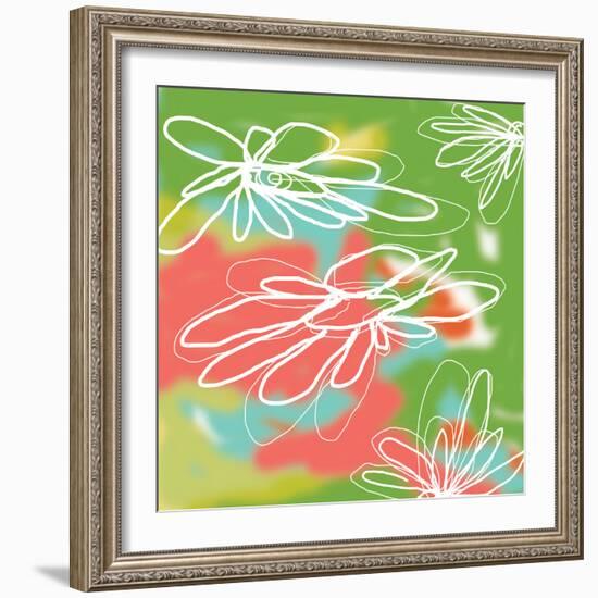 Flower and Water 3-Jan Weiss-Framed Art Print