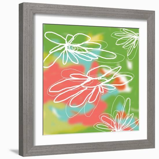 Flower and Water 3-Jan Weiss-Framed Art Print