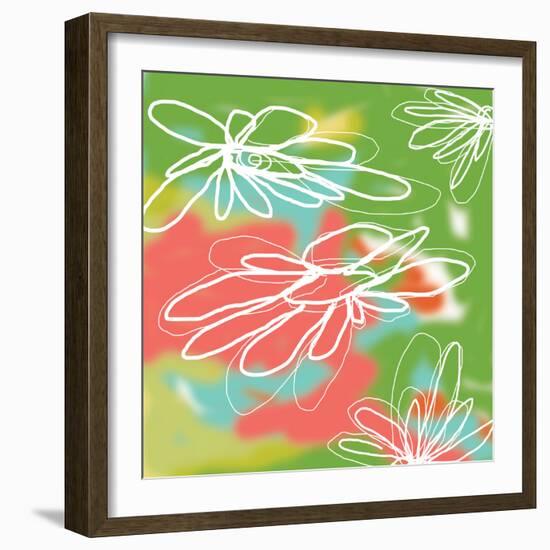 Flower and Water 3-Jan Weiss-Framed Art Print