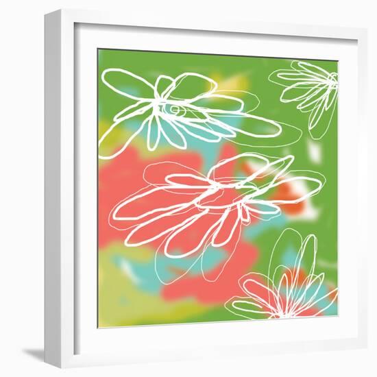 Flower and Water 3-Jan Weiss-Framed Art Print