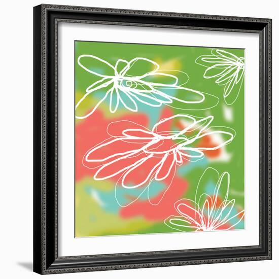 Flower and Water 3-Jan Weiss-Framed Art Print