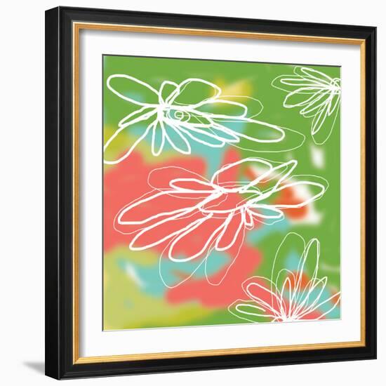 Flower and Water 3-Jan Weiss-Framed Art Print