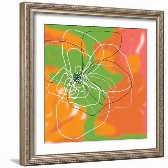 Flower and Water 4-Jan Weiss-Framed Art Print