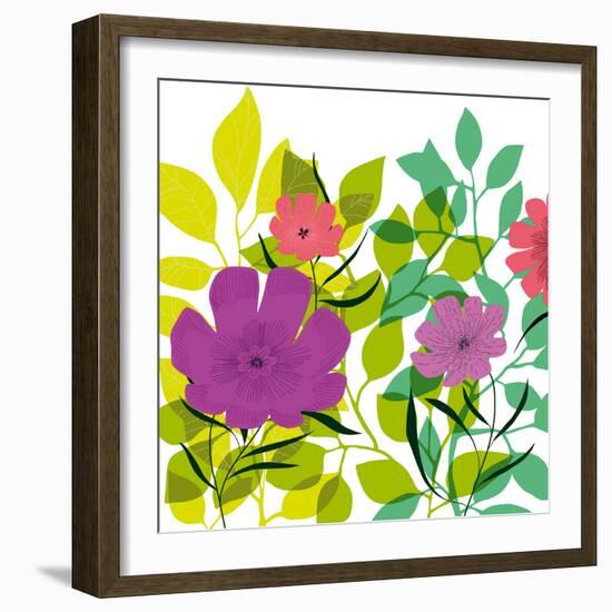 Flower Applique I-Laure Girardin-Vissian-Framed Giclee Print