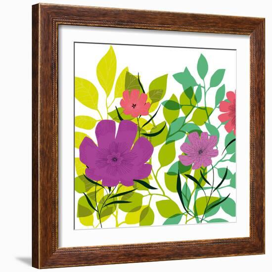 Flower Applique I-Laure Girardin-Vissian-Framed Giclee Print