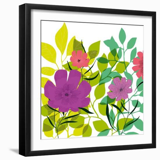 Flower Applique I-Laure Girardin-Vissian-Framed Giclee Print