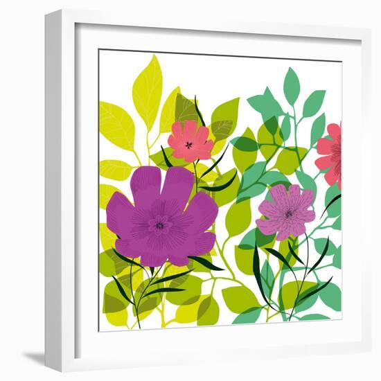 Flower Applique I-Laure Girardin-Vissian-Framed Giclee Print