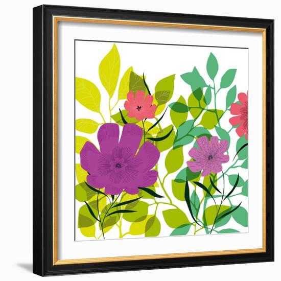 Flower Applique I-Laure Girardin-Vissian-Framed Giclee Print