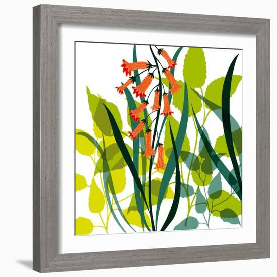 Flower Applique II-Laure Girardin-Vissian-Framed Giclee Print