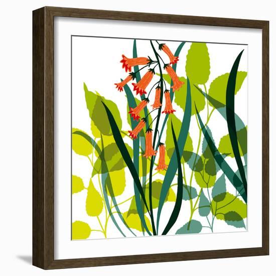 Flower Applique II-Laure Girardin-Vissian-Framed Giclee Print