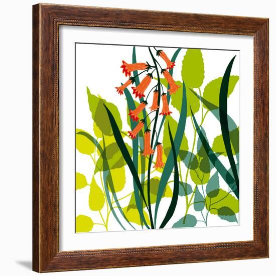 Flower Applique II-Laure Girardin-Vissian-Framed Giclee Print