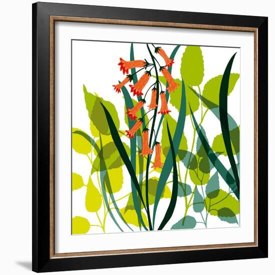 Flower Applique II-Laure Girardin-Vissian-Framed Giclee Print