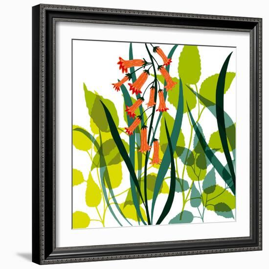 Flower Applique II-Laure Girardin-Vissian-Framed Giclee Print