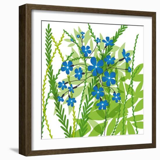 Flower Applique III-Laure Girardin-Vissian-Framed Giclee Print