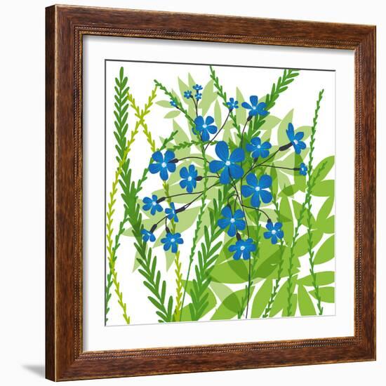 Flower Applique III-Laure Girardin-Vissian-Framed Giclee Print