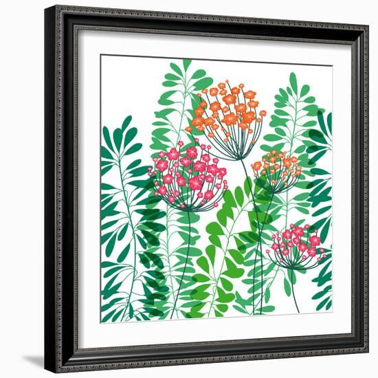 Flower Applique IV-Laure Girardin-Vissian-Framed Giclee Print