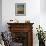 Flower Arrangement in Traditional Brass Thali, in a Residence, Ahmedabad, Gujarat State, India-John Henry Claude Wilson-Framed Photographic Print displayed on a wall