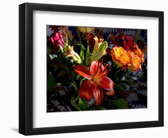 Flower arrangement-Charles Bowman-Framed Photographic Print