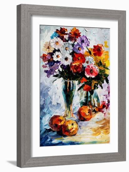 Flower Arrangement-Leonid Afremov-Framed Art Print