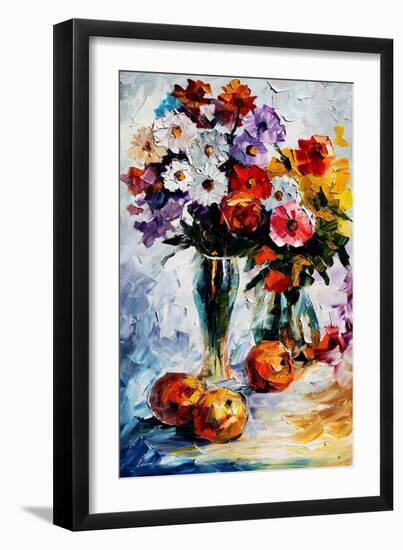 Flower Arrangement-Leonid Afremov-Framed Art Print