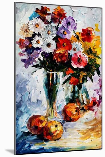 Flower Arrangement-Leonid Afremov-Mounted Art Print