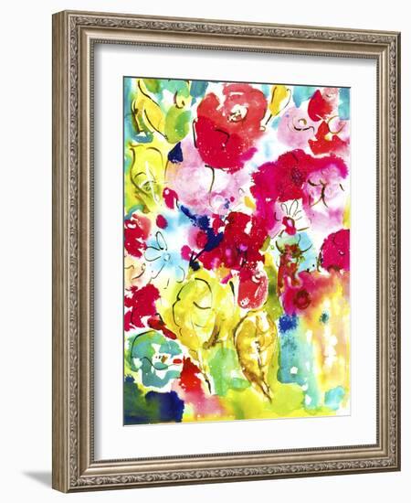 Flower Array I-Julia Minasian-Framed Art Print