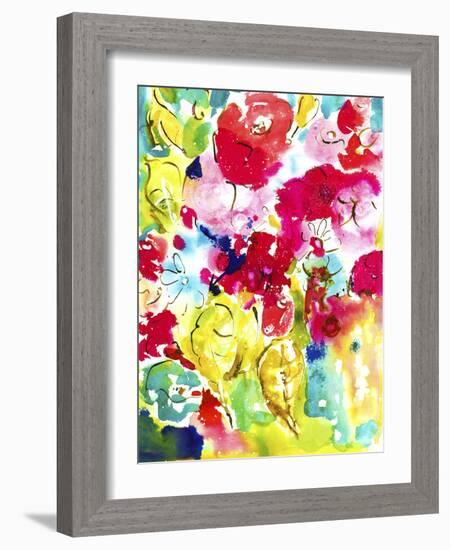 Flower Array I-Julia Minasian-Framed Art Print