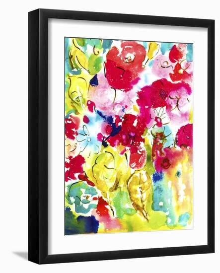 Flower Array I-Julia Minasian-Framed Art Print