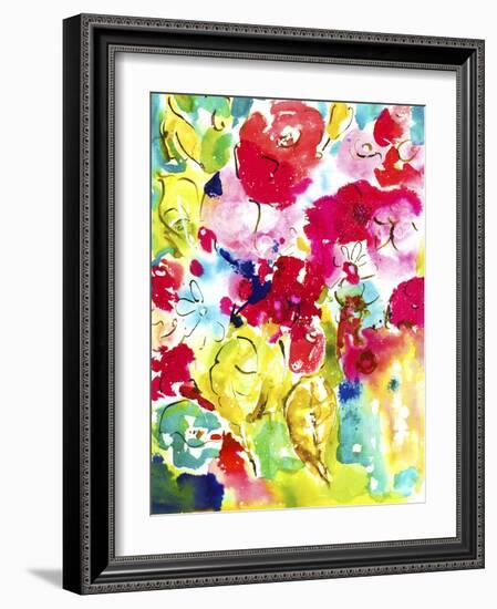 Flower Array I-Julia Minasian-Framed Art Print