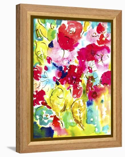 Flower Array I-Julia Minasian-Framed Stretched Canvas