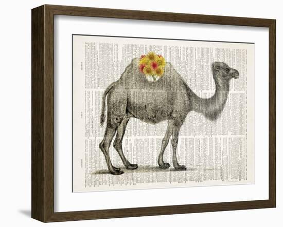 Flower Back Camel-Christopher James-Framed Art Print