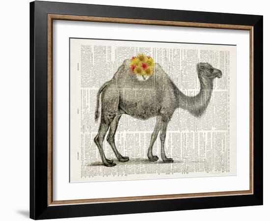 Flower Back Camel-Christopher James-Framed Art Print