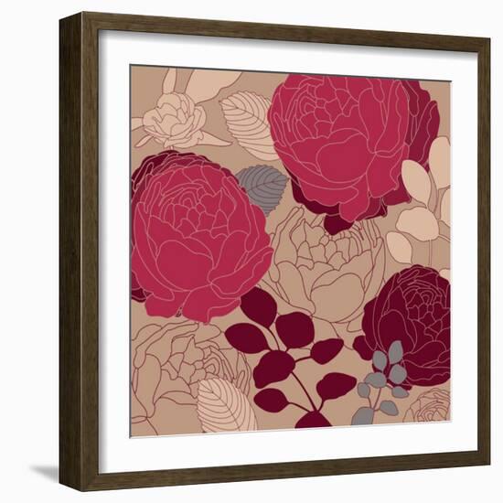 Flower Background-zolssa-Framed Art Print