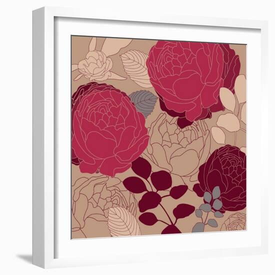 Flower Background-zolssa-Framed Art Print