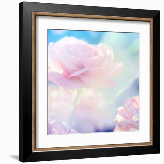 Flower Background-Timofeeva Maria-Framed Art Print